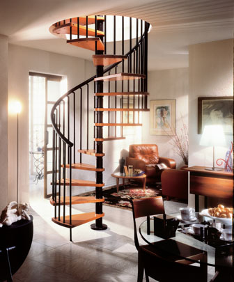 The Gamia Wood Spiral Stair