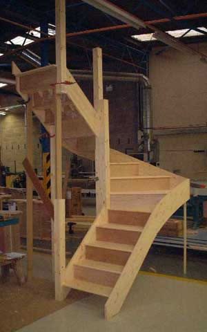 Double winder stair