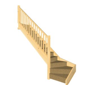 Bottom winder staircase