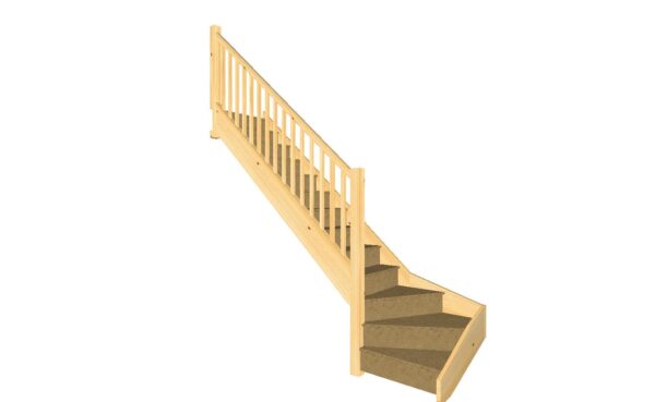 Bottom winder staircase