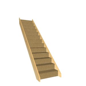 Standard 2600mm rise straight flight of stairs