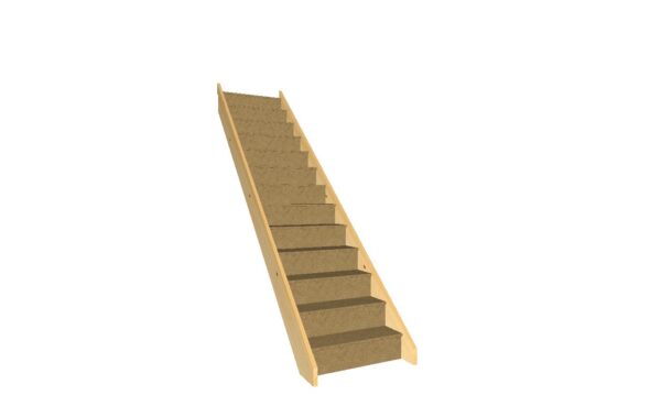 Standard 2600mm rise straight flight of stairs