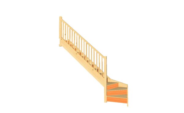 left hand bottom turn kite winder pine staircase