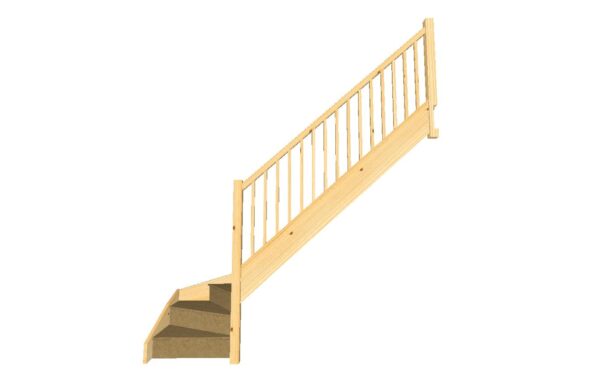 right hand turn winder staircase bottom