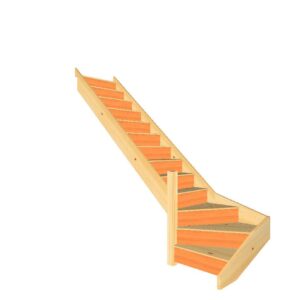 pine winder staircase