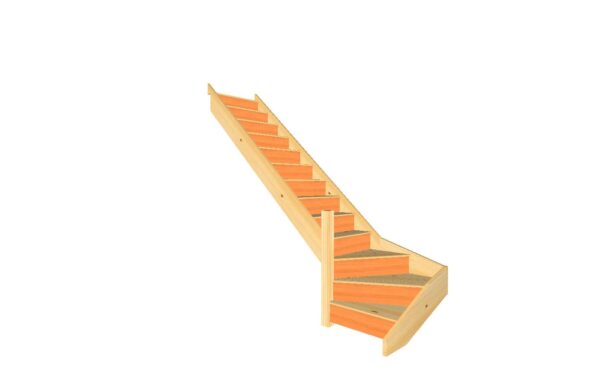 pine winder staircase