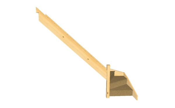 left turn bottom winding staircase mdf