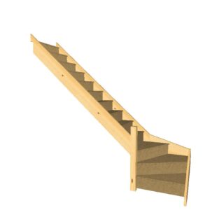 left hand turn bottom winder staircase