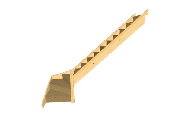 softwood bottom winder stairs