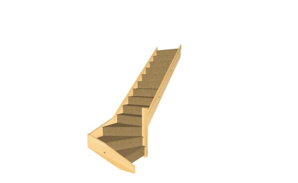 softwood and mdf winder staircase