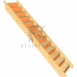 13 riser straight flight of stairs
