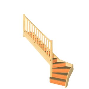 left hand winder staircase uk