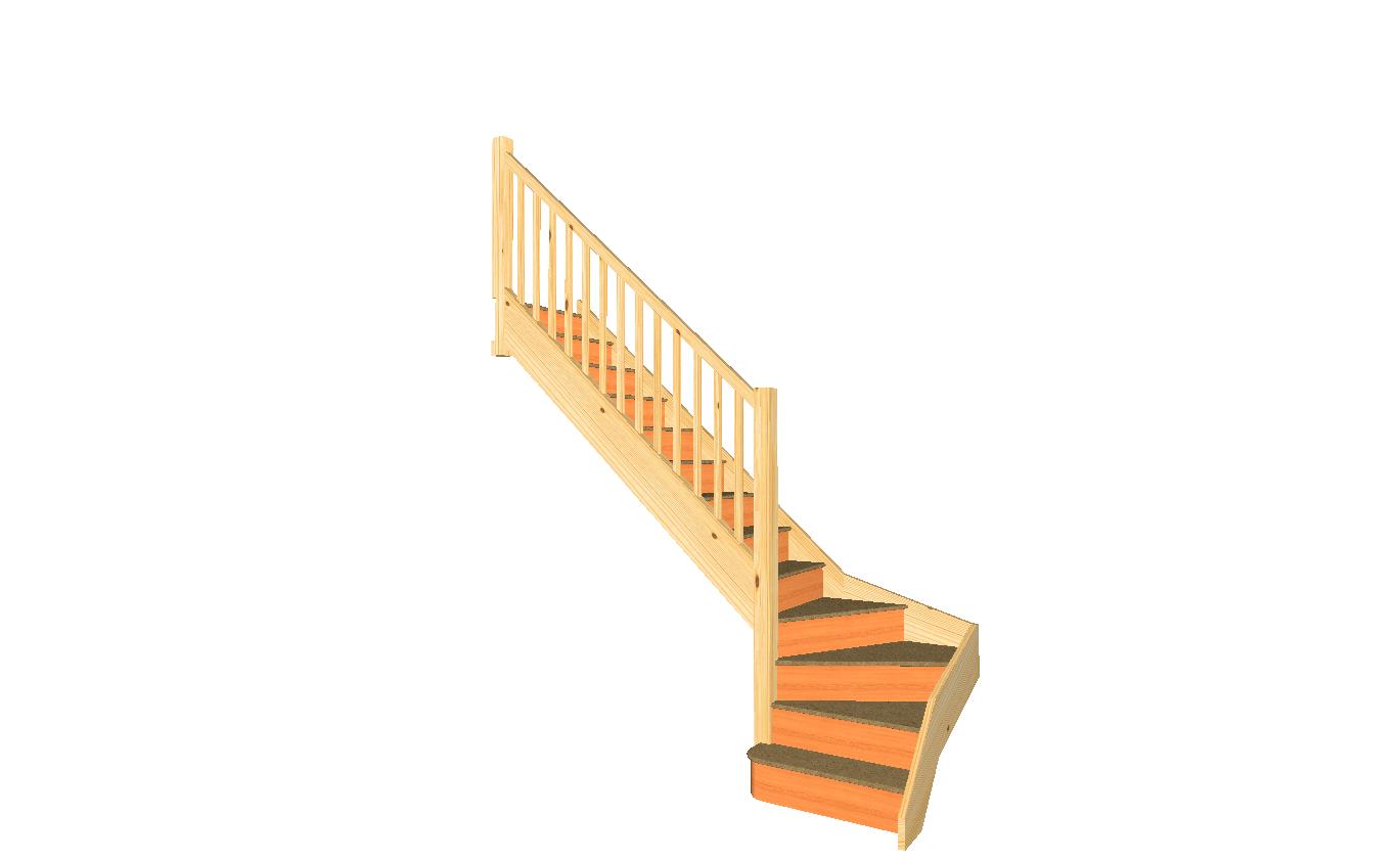 left hand winder staircase uk