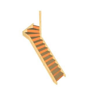 upper winder right turning staircase flight