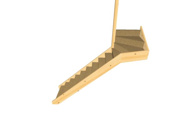 upper left turn winder stair flight