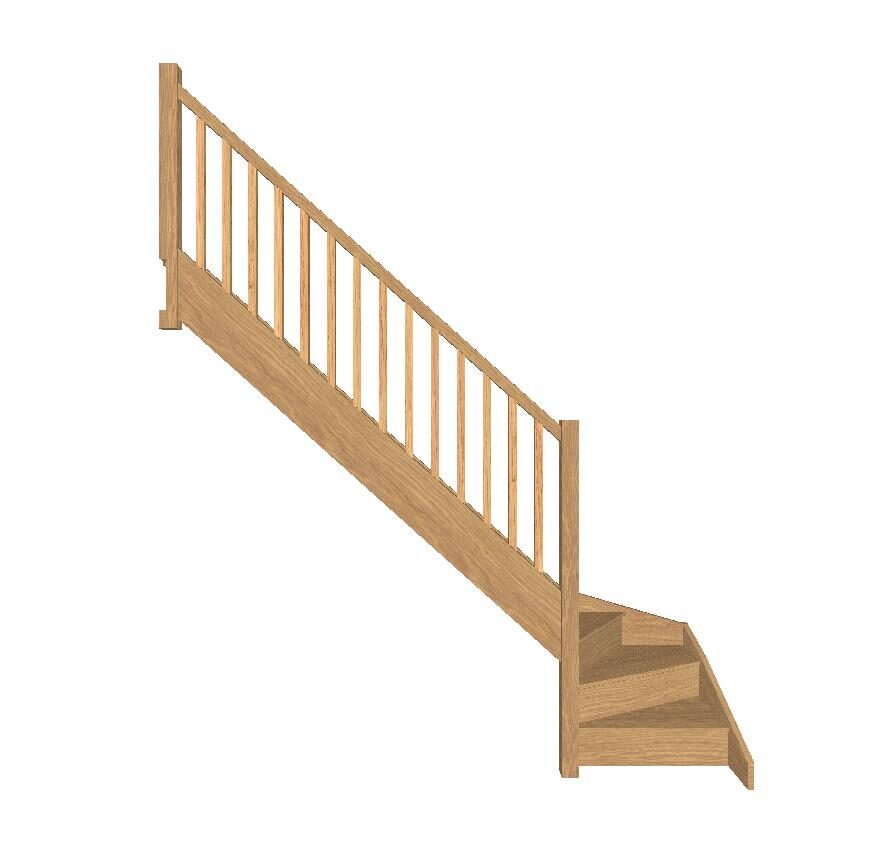 stairs uk oak winder staircase left turn