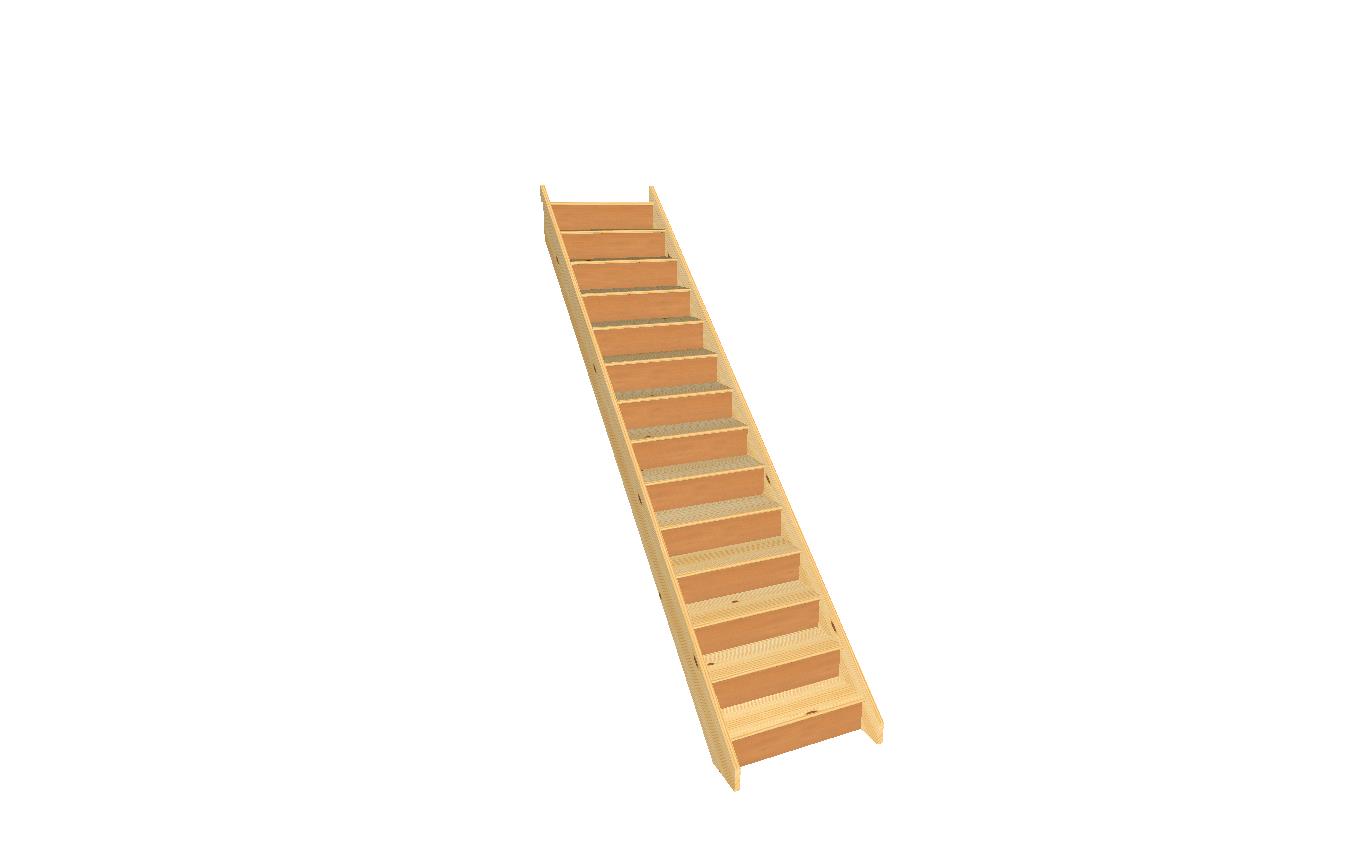 14 riser craftsmans pine stairplan staircase