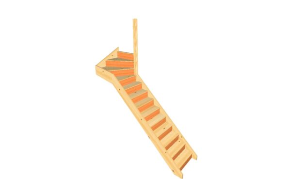 pine kite winder staircase top right turn