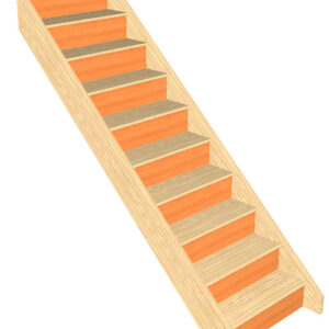 10 riser staircase in pine