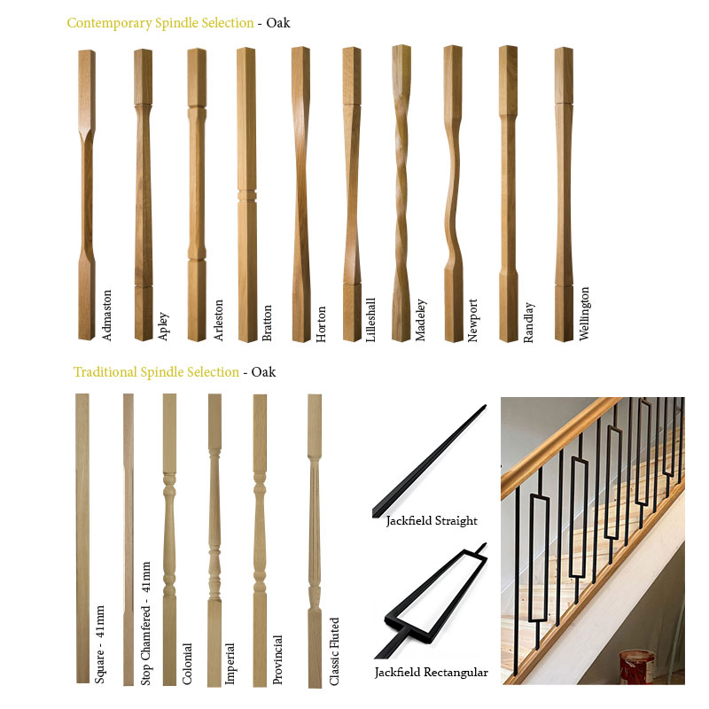 Stair spindle selection for Craftsmans oak Staircases