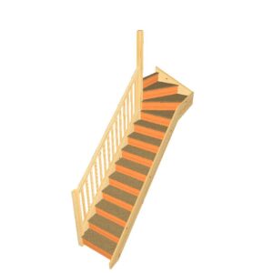 kite winder staircase left turn at the top
