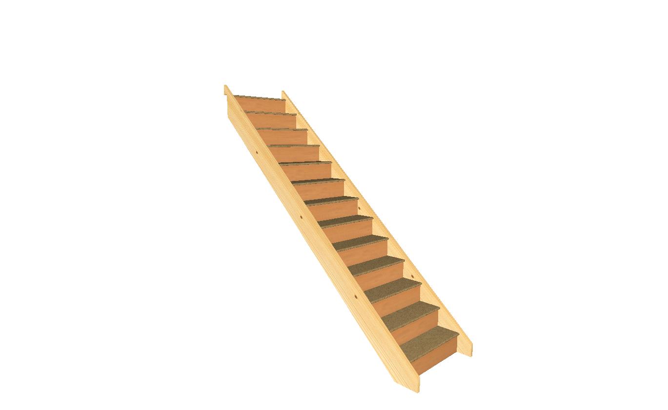 straight mdf staircase trade